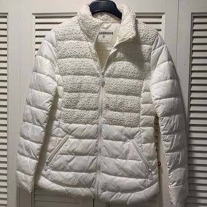 Bernardo crochet puffer.